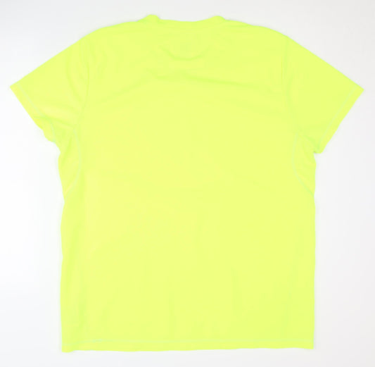 Crivit Sports Men's Yellow T-Shirt XL Lightweight Activewear