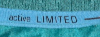 Men's Green Activewear T-Shirt, Polyester, Short Sleeve Size L