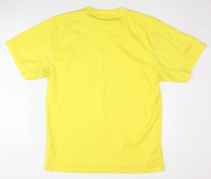Runners Point Men's Yellow Running T-Shirt, Size L