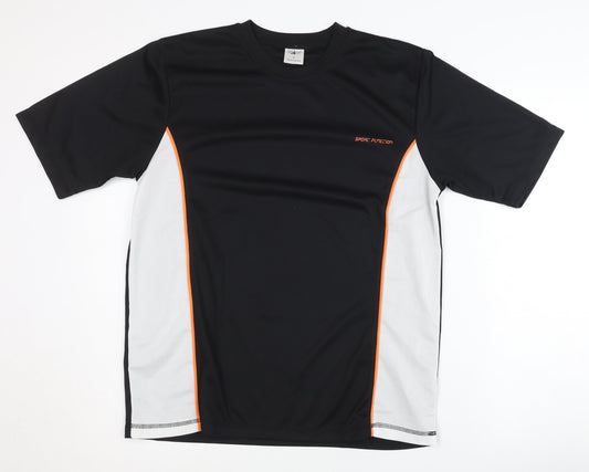 SHAMP Men's Black T-Shirt - Size M - Basic Style