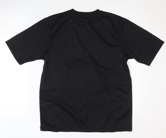 SHAMP Men's Black T-Shirt - Size M - Basic Style