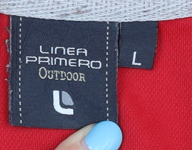 Linea Primero Men's Red Polo Shirt L - Casual Comfort