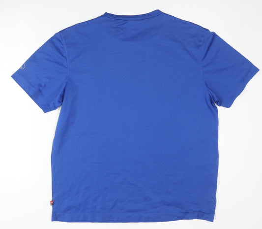 Mens UK Size L PRO TOUCH Blue Gym & Training T-Shirt