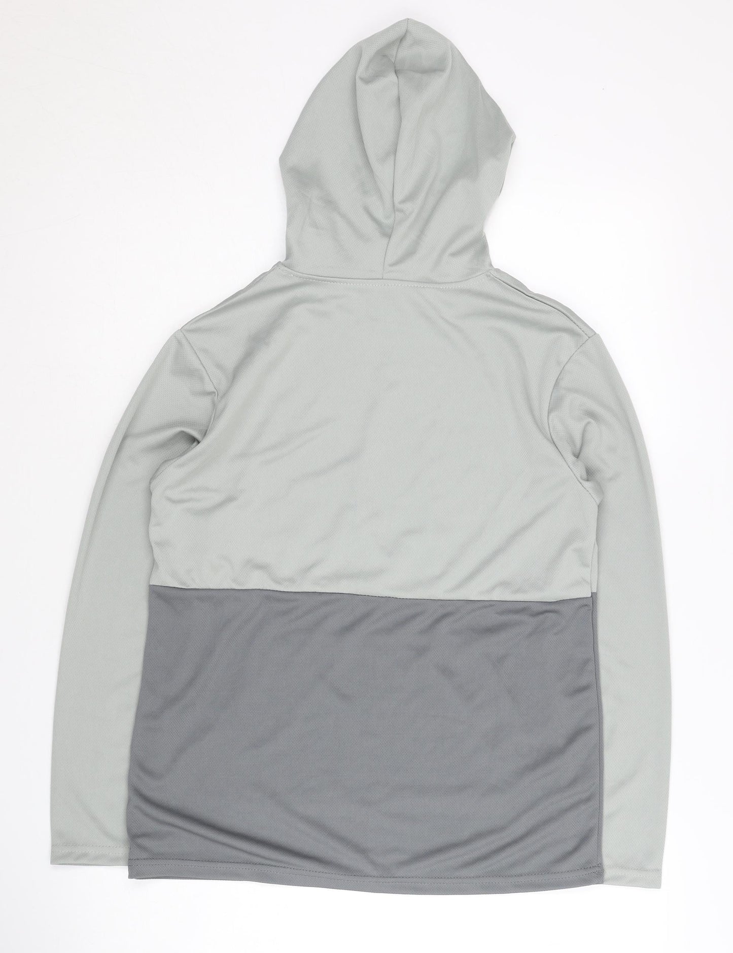 Real Essentials Men's Grey Pullover Hoodie L