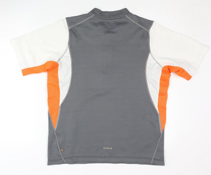 Crane Sports Men's Grey Colourblock T-Shirt M