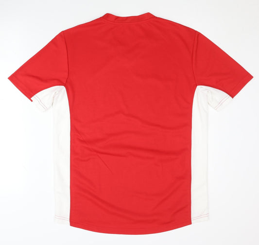 Crivit Men's Red V-Neck Pullover T-Shirt, M