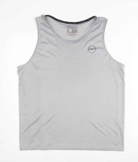 GSA Men's Grey Athletic Tank Top M