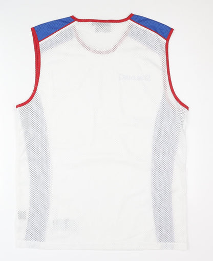 Spalding Men's White Basketball Jersey M