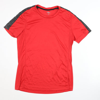 Crane Men's Red Medium Pullover Activewear T-Shirt