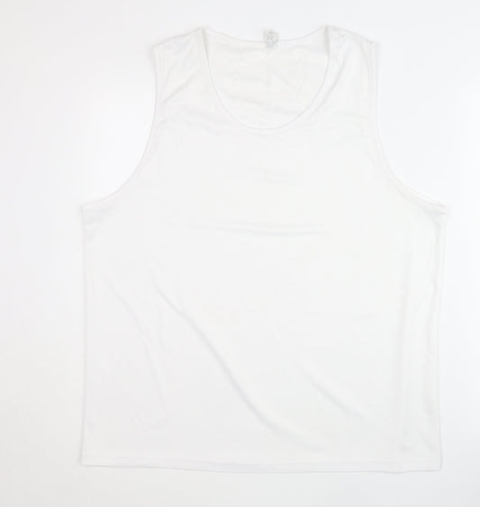 SOL'S Men's White 3XL Tank Top Sleeveless Sporty