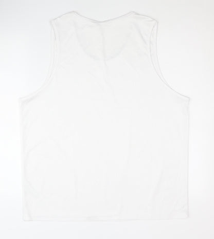 SOL'S Men's White 3XL Tank Top Sleeveless Sporty