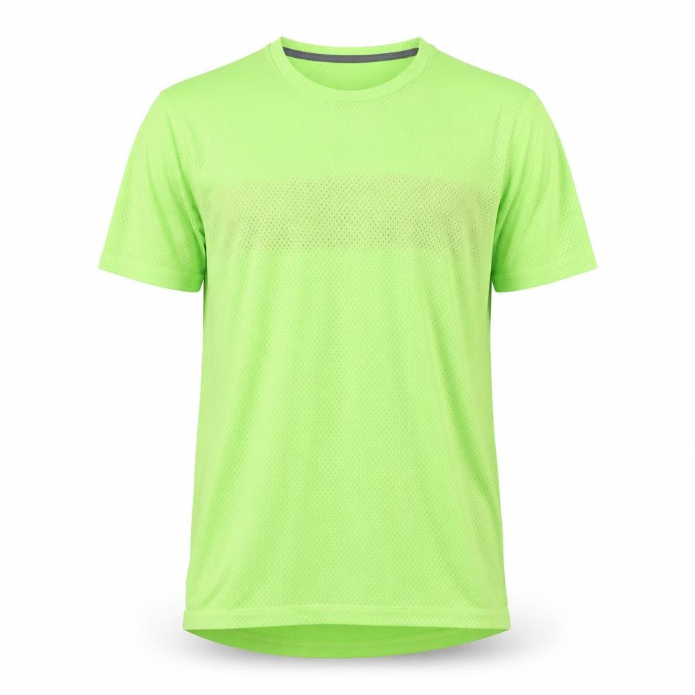 Mens UK Size L Crane Green Gym & Training Running & Jogging T-Shirt