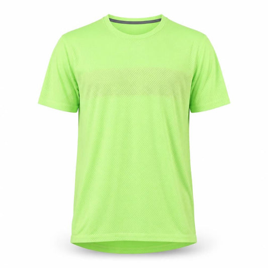 Mens UK Size L Crane Green Gym & Training Running & Jogging T-Shirt