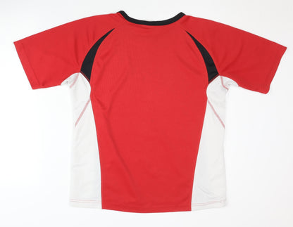 Shamp Men's Red Medium Gym Jersey T-Shirt