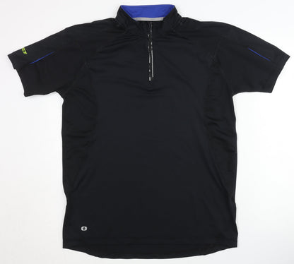 Alex Athletics Men's Black Polo Shirt L Activewear