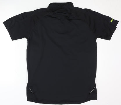 Alex Athletics Men's Black Polo Shirt L Activewear