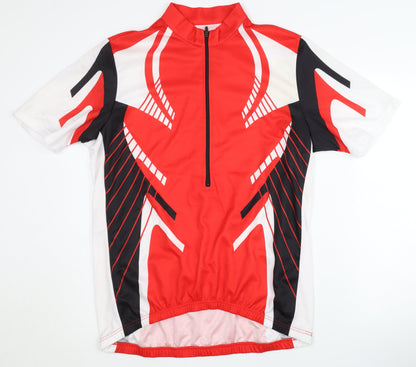 Shamp Men's Red XL Cycling Jersey 1/4 Zip