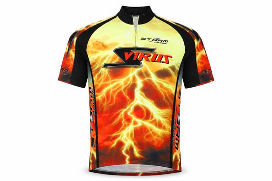 BCM S Virus Men's Multicoloured Graphic Cycling Jersey