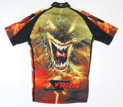 BCM S Virus Men's Multicoloured Graphic Cycling Jersey