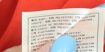 Nike Unisex Orange Jersey Activewear Top Size 14