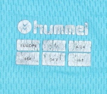 Hummel Boys Blue T-Shirt, Size 12 Years, Breathable Activewear