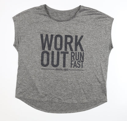 AthleticX Women's Grey Sleeveless T-Shirt M