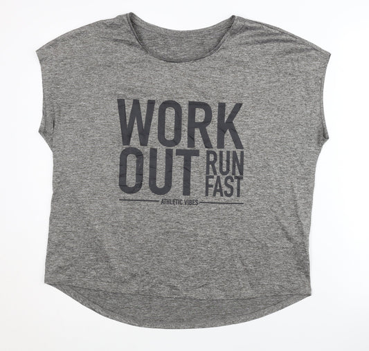 AthleticX Women's Grey Sleeveless T-Shirt M