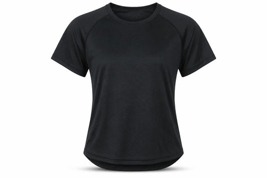 Alex Athletic Women's Black Gym T-Shirt, Size 8