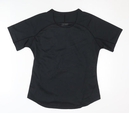 Alex Athletic Women's Black Gym T-Shirt, Size 8
