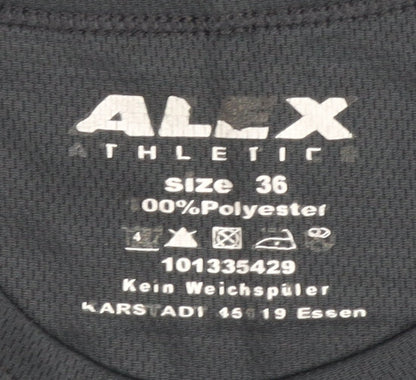 Alex Athletic Women's Black Gym T-Shirt, Size 8