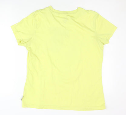 Nike Yellow Men's T-Shirt - Sports, L, Quick Dry