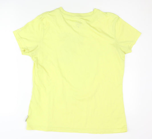 Nike Yellow Men's T-Shirt - Sports, L, Quick Dry