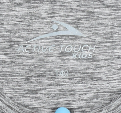Active Touch Kids Girls Grey Jersey T-Shirt, 12-13 Years