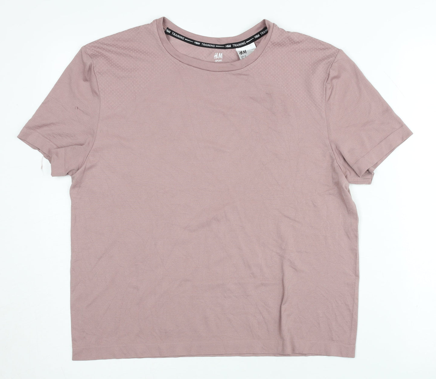 H&M Sport Pink T-Shirt M Unisex Gym Top