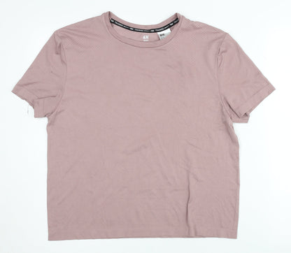 H&M Sport Pink T-Shirt M Unisex Gym Top