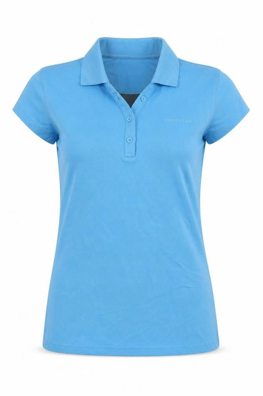 Moorhead Women's Blue Polo Top Size 10