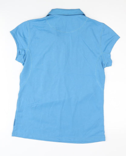 Moorhead Women's Blue Polo Top Size 10