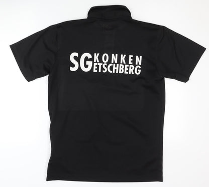 Puma Men's Black Polo Shirt M - Activewear Gym Top