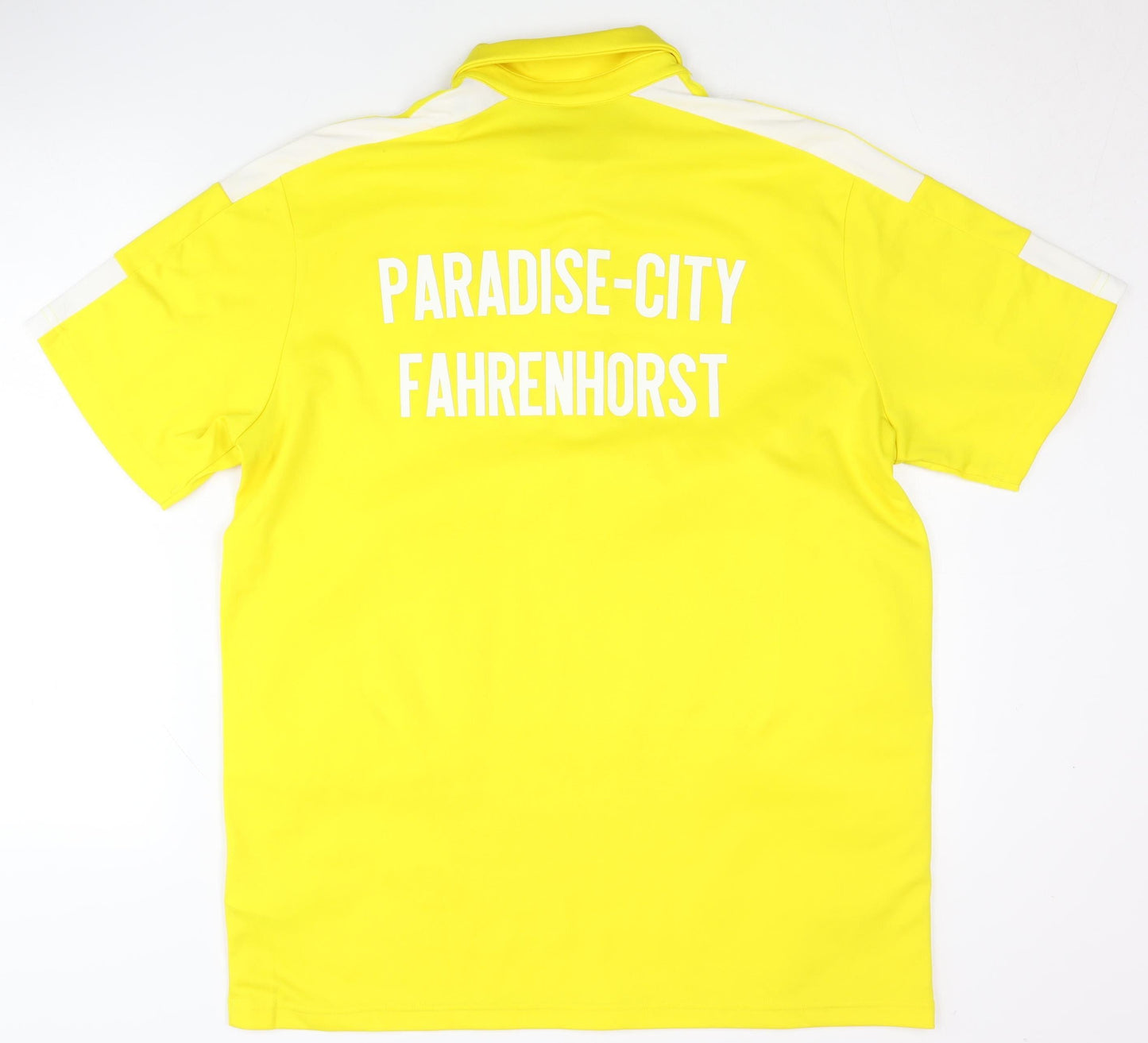 Adidas Men's Yellow Polo Shirt, Size L, Sports Jersey