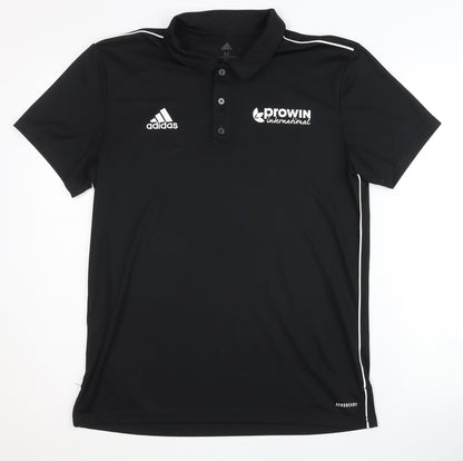 adidas Men's Black Polo Shirt Medium