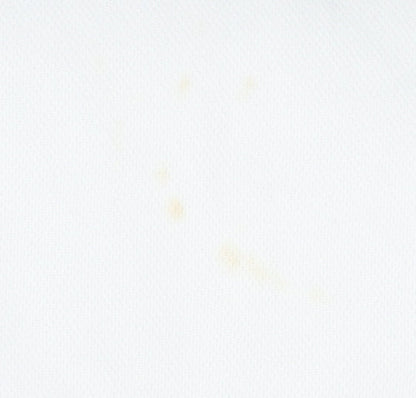 Identic Men's White XL Football V-Neck Logo T-Shirt