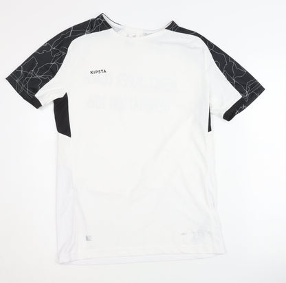 Decathlon Men's White Black Logo T-Shirt S