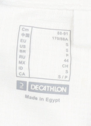 Decathlon Men's White Black Logo T-Shirt S