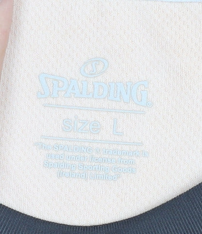 Spalding Men's Orange Black T-Shirt Jersey L