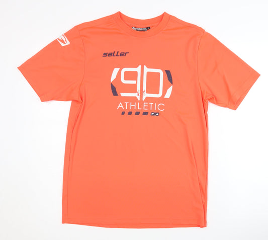 Saller Men's Athletic Orange T-Shirt, Size S