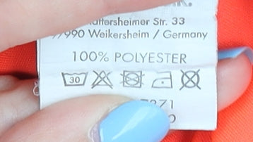 Saller Men's Athletic Orange T-Shirt, Size S