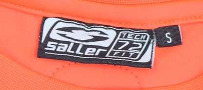Saller Men's Athletic Orange T-Shirt, Size S
