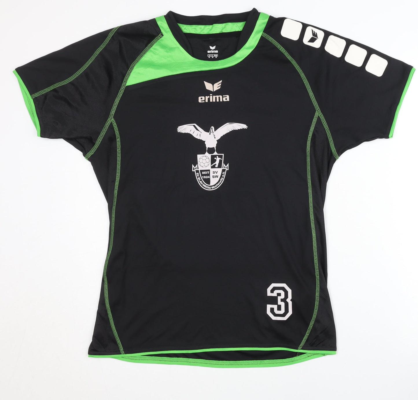 Erima Men's Black T-Shirt M Athletic Fit