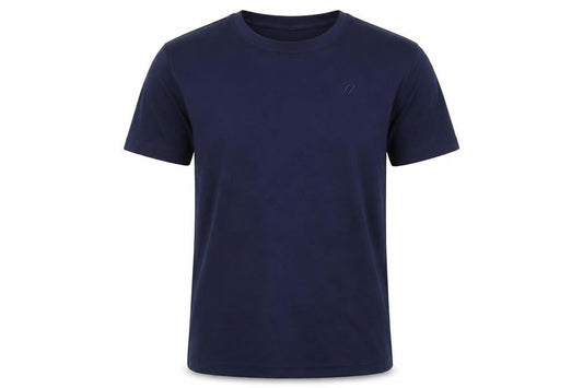 Maier Sports Men's Blue Short Sleeve Polyester Tee