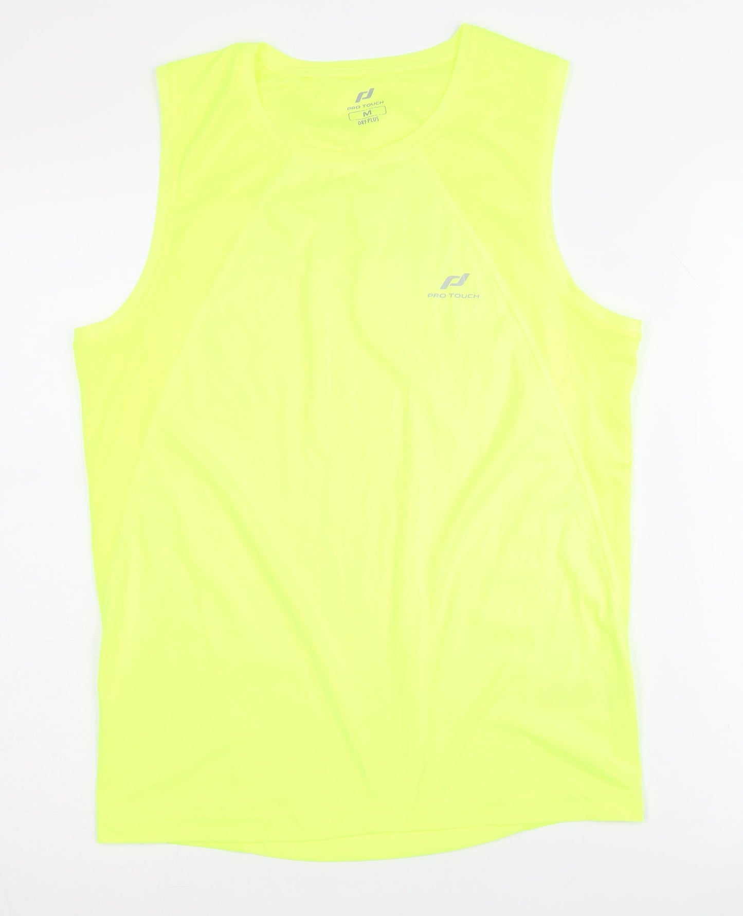 Unisex Adults UK Size M PRO TOUCH Yellow Running & Jogging Gym & Training Tank